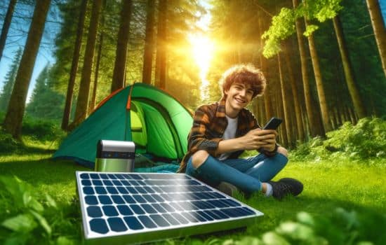 Carga tu celular usando energía solar