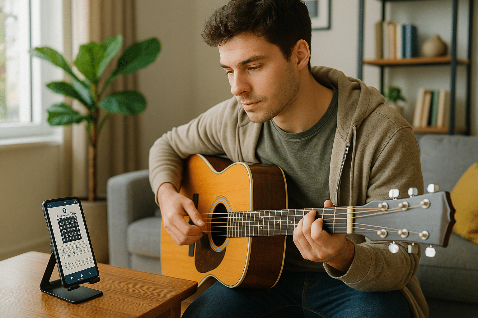 ¡Domina la guitarra con tu móvil!