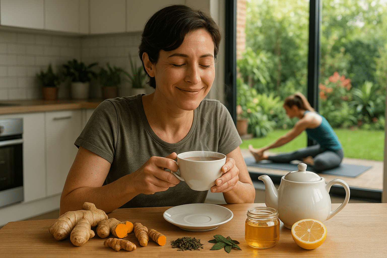 Té Mágico y Estiramientos Saludables